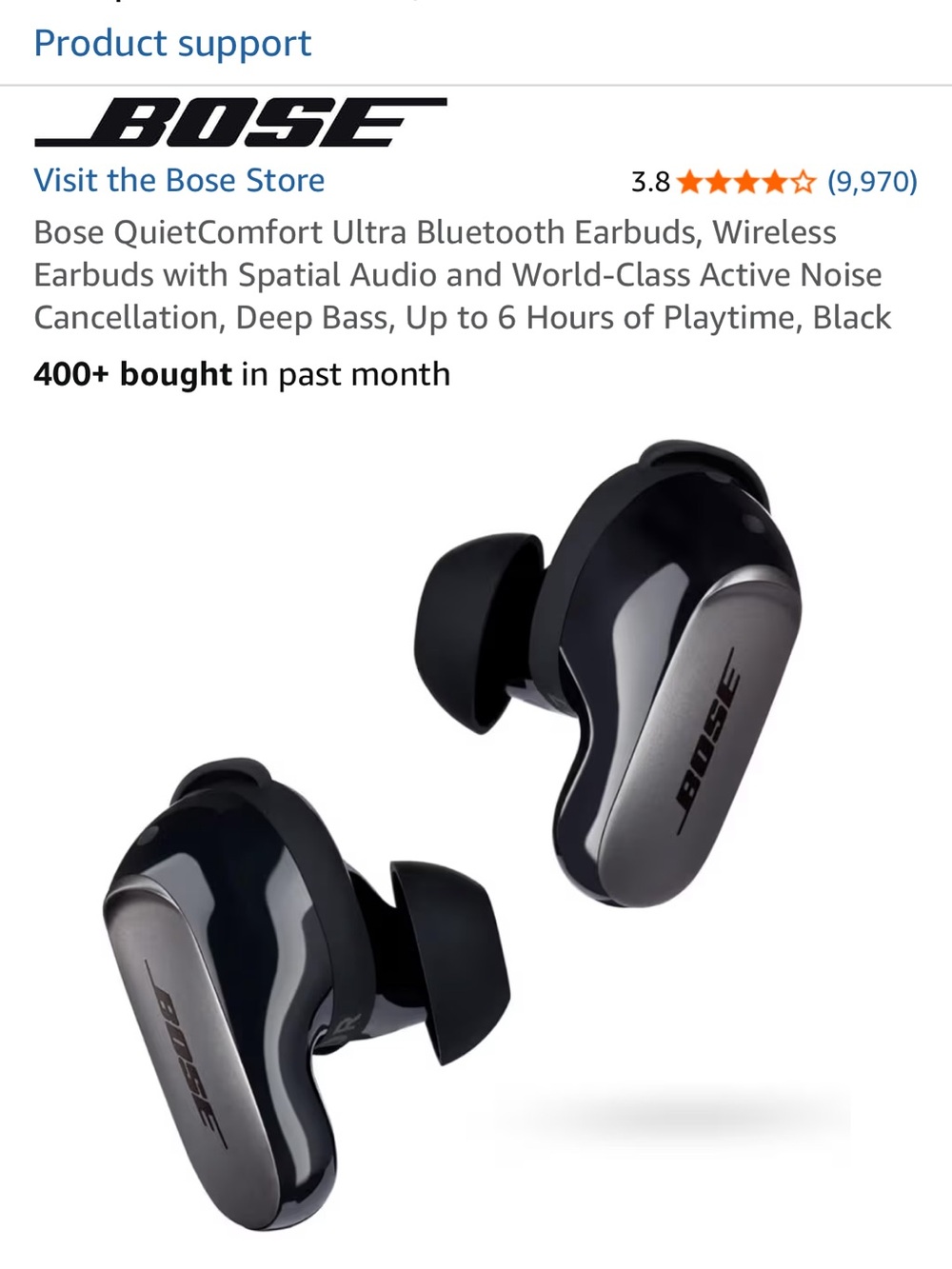 Bose QuietComfort Noise Cancellation Bluetooth Earbuds - Picture 5 of 5